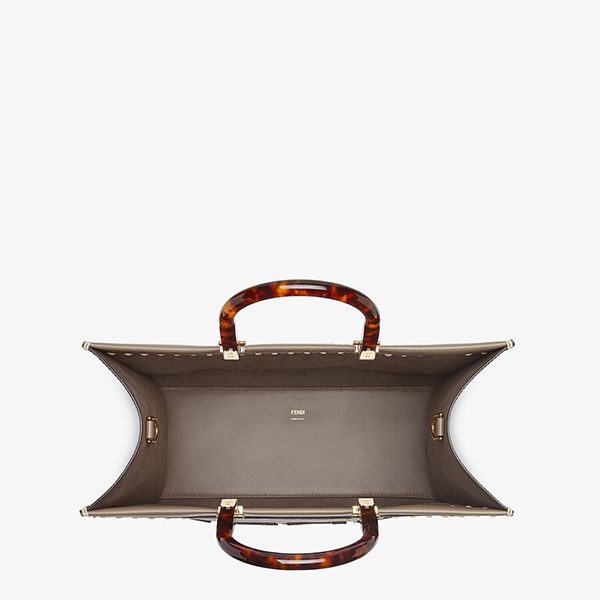 21FW【フェンディ】FF ロゴ サンシャイン ミディアム トート偽物 8BH386AHN5F1FEN